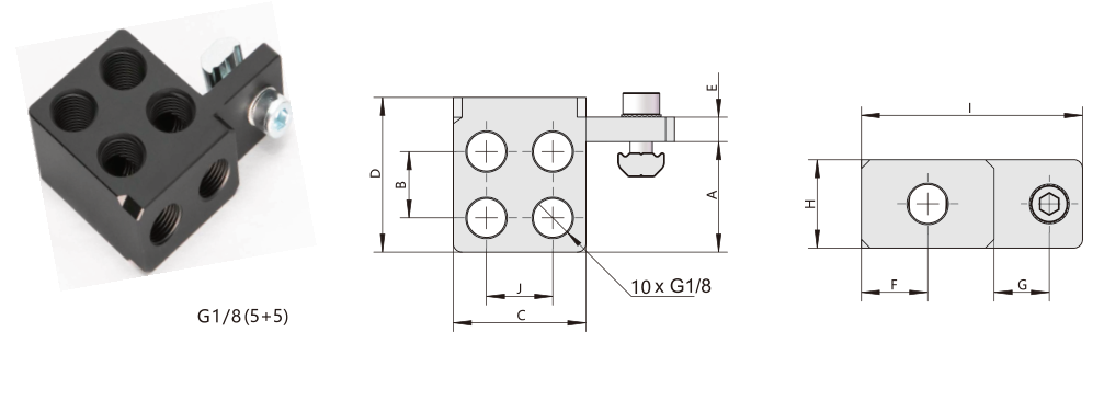JMB-D5G18 Dual-channel manifolds